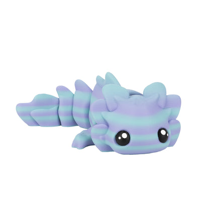 Axolotl mignon – Bleu dégradé
