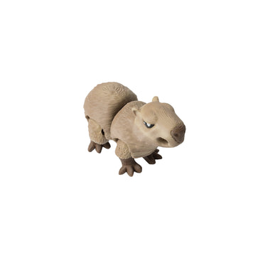 Porte-clés capybara – porte-clés flexi imprimé en 3D, coloris marron dégradé