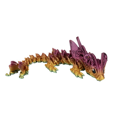 Butterfly Baby Dragon – 3D printed flexi dragon in rainbow