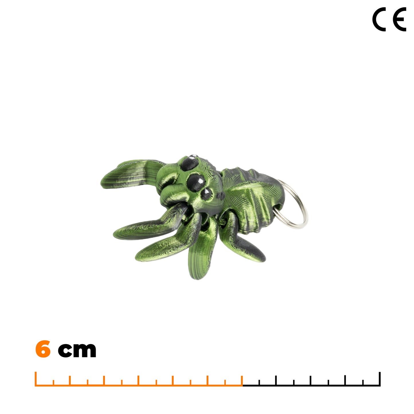 Přívěsek pavouka - Černo-zelená