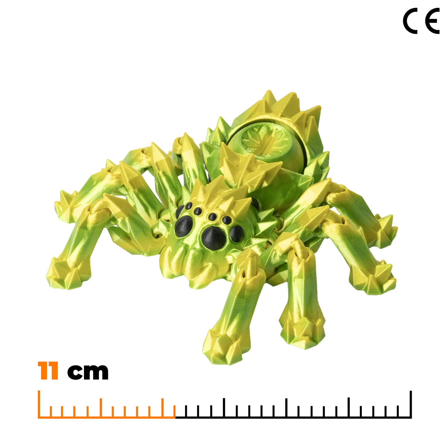 Fidget Spider – Grün-Gelb