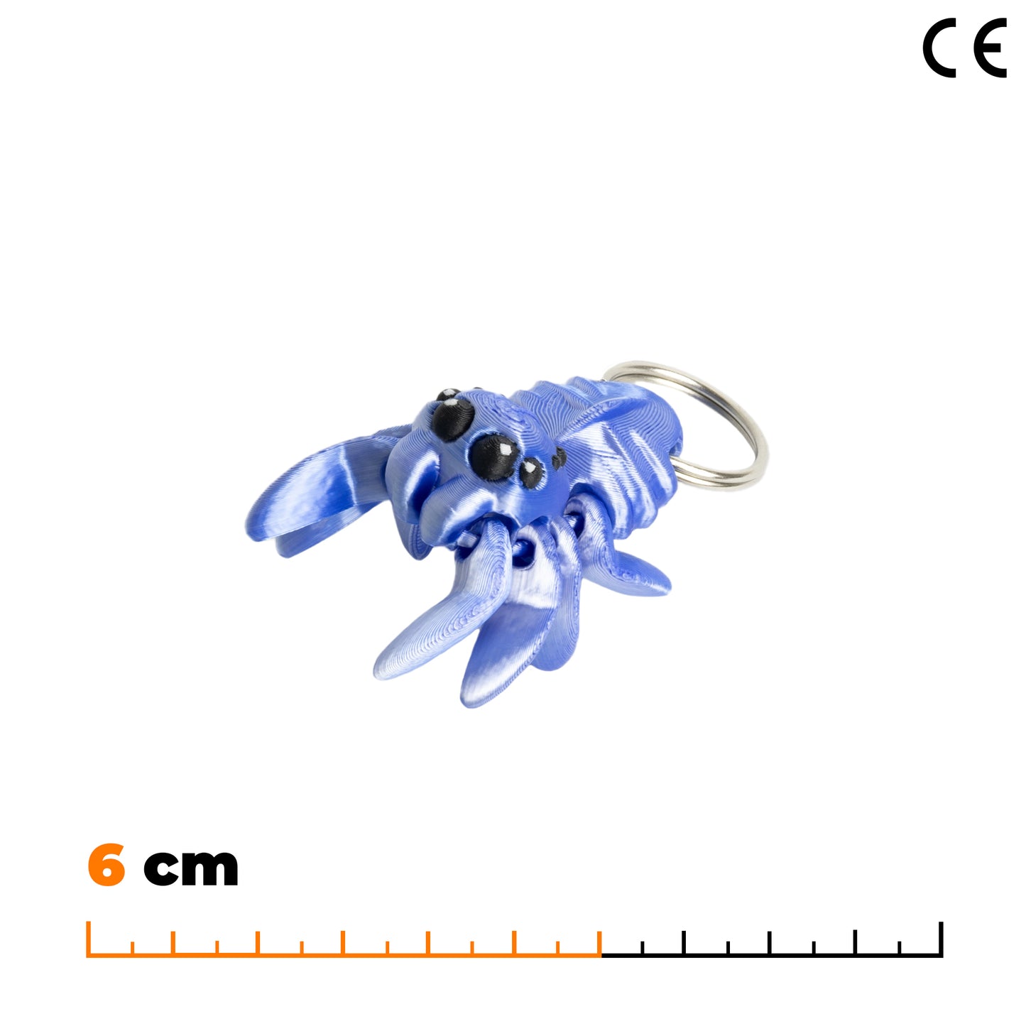 Přívěsek pavouka - Modro-bílá