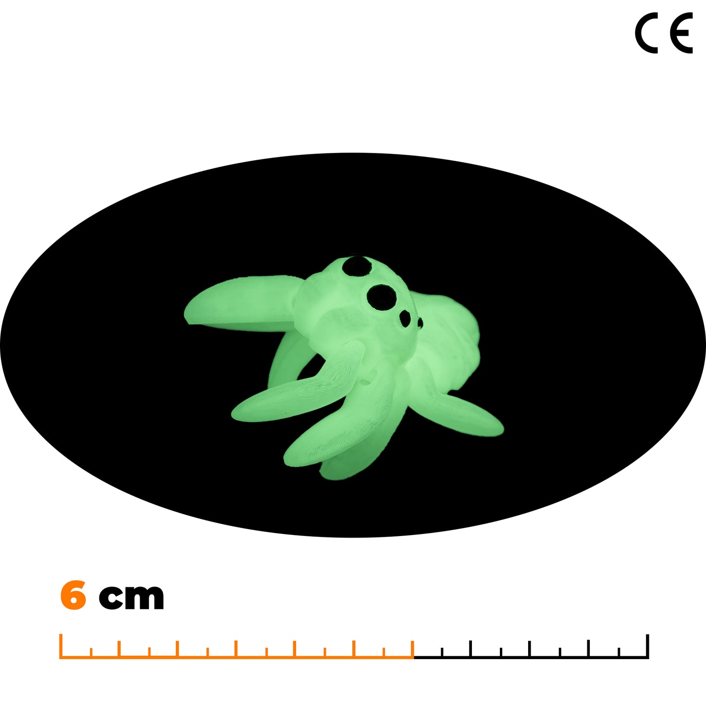 Přívěsek pavouka - Svítící zelená