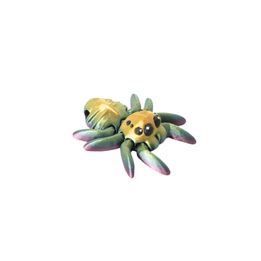 Spider Keychain – 3D printed flexi keychain in rainbow