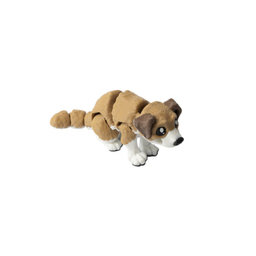Dog Keychain – 3D printed flexi keychain in brown