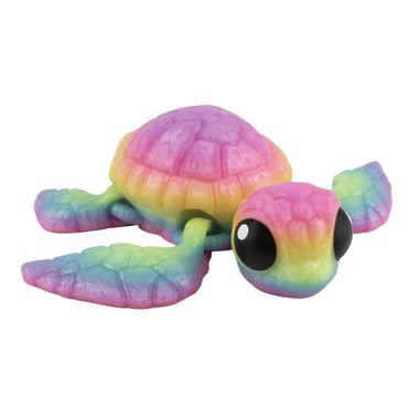 Piccola tartaruga – animaletto flexi stampato in 3D di colore caramella luminosa