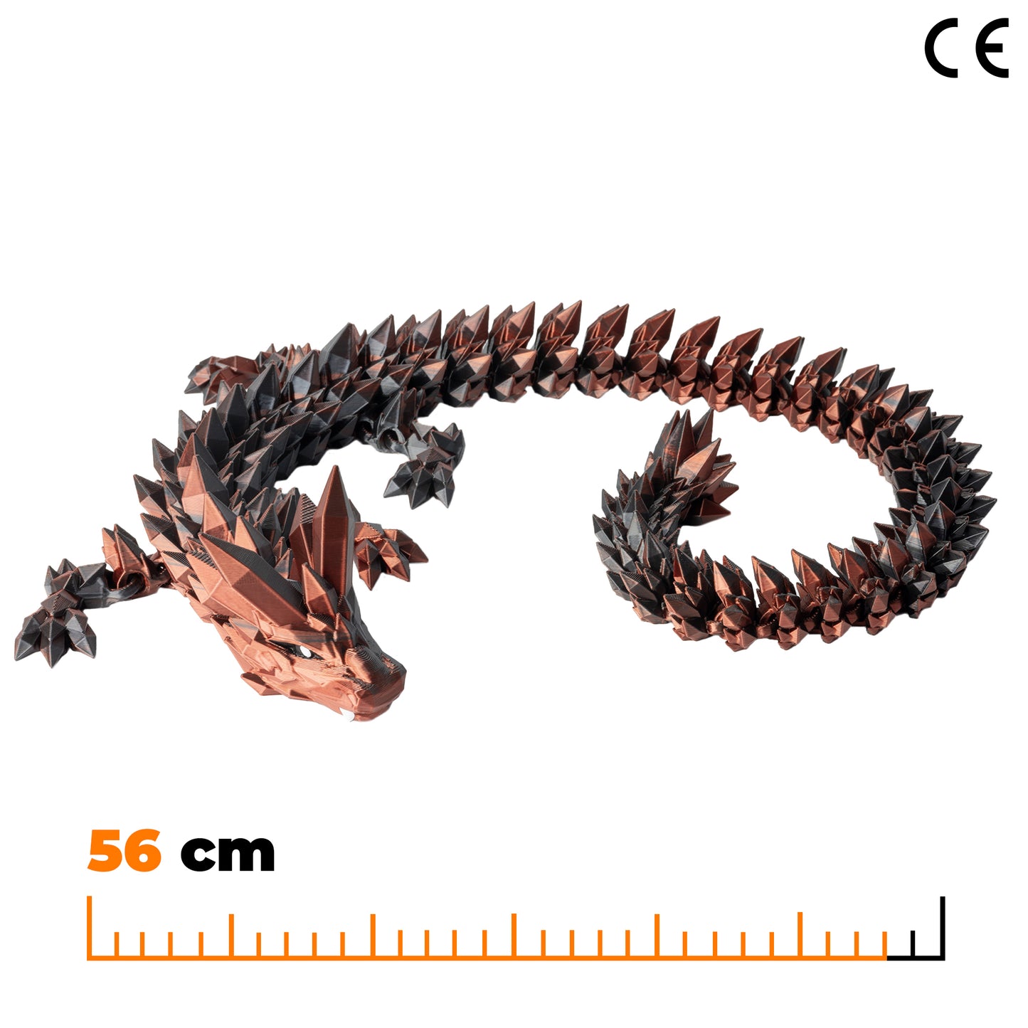 Krystalový dračí dospělák - Červeno-černá