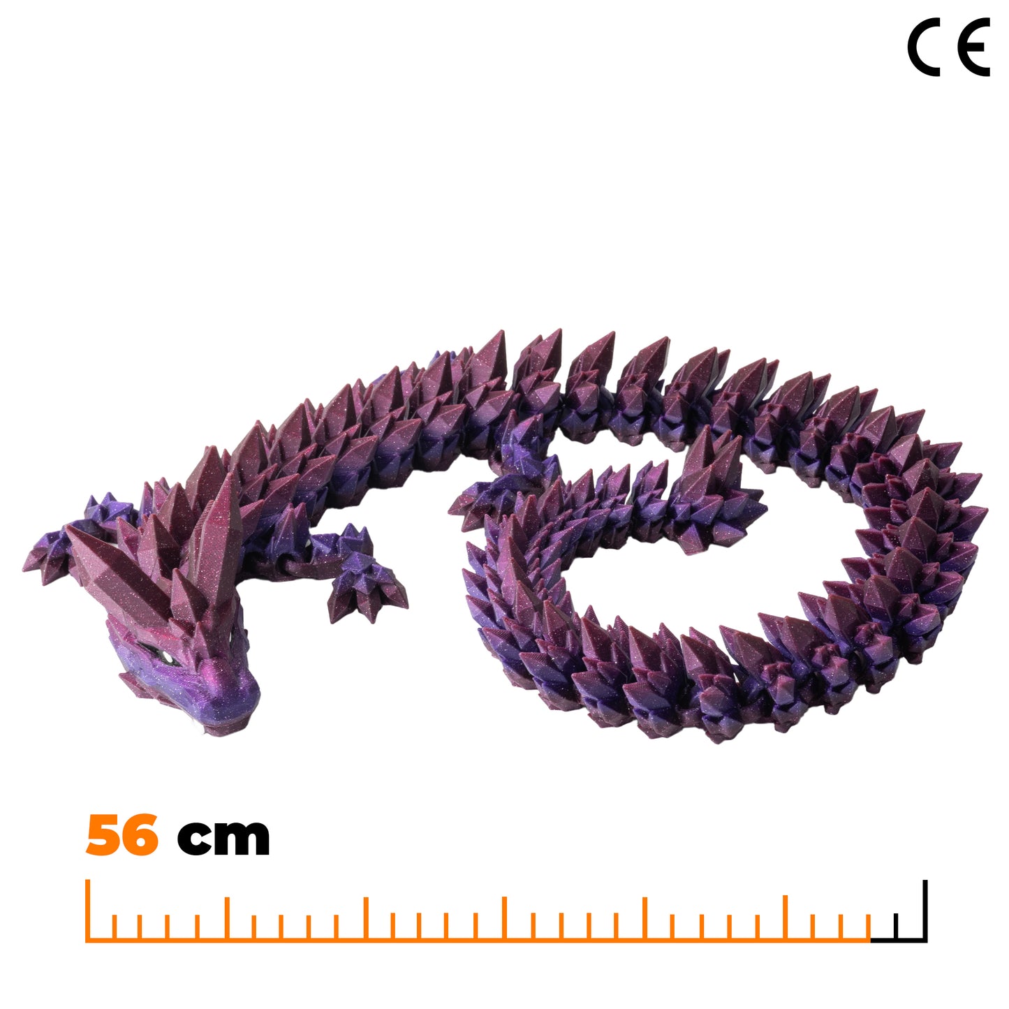 Adult Crystal Dragon - Glitter Purple