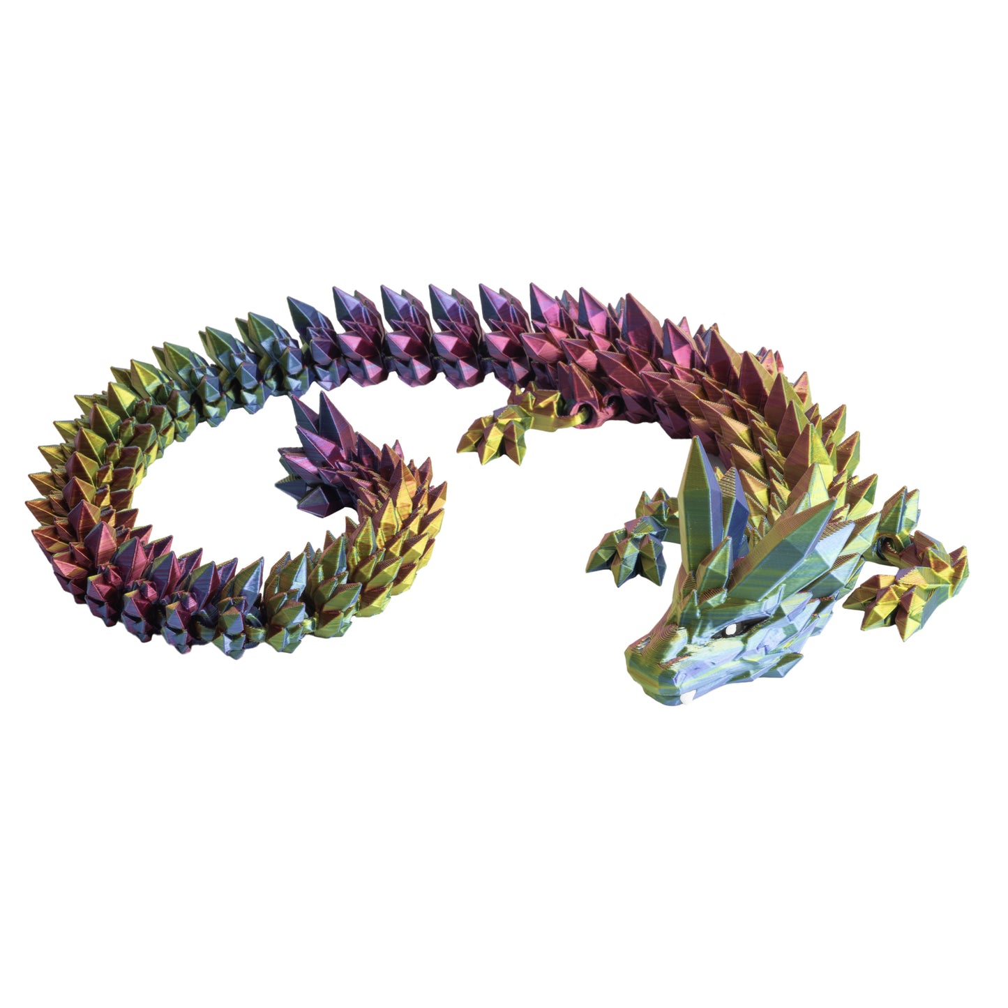 Adult Crystal Dragon - Blue-Yellow-Fuschia