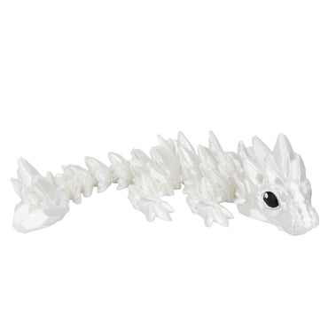 Gemstone Baby Dragon – 3D printed flexi dragon in white