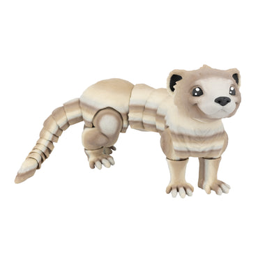 Furetto – animaletto flexi stampato in 3D, colore cappuccino