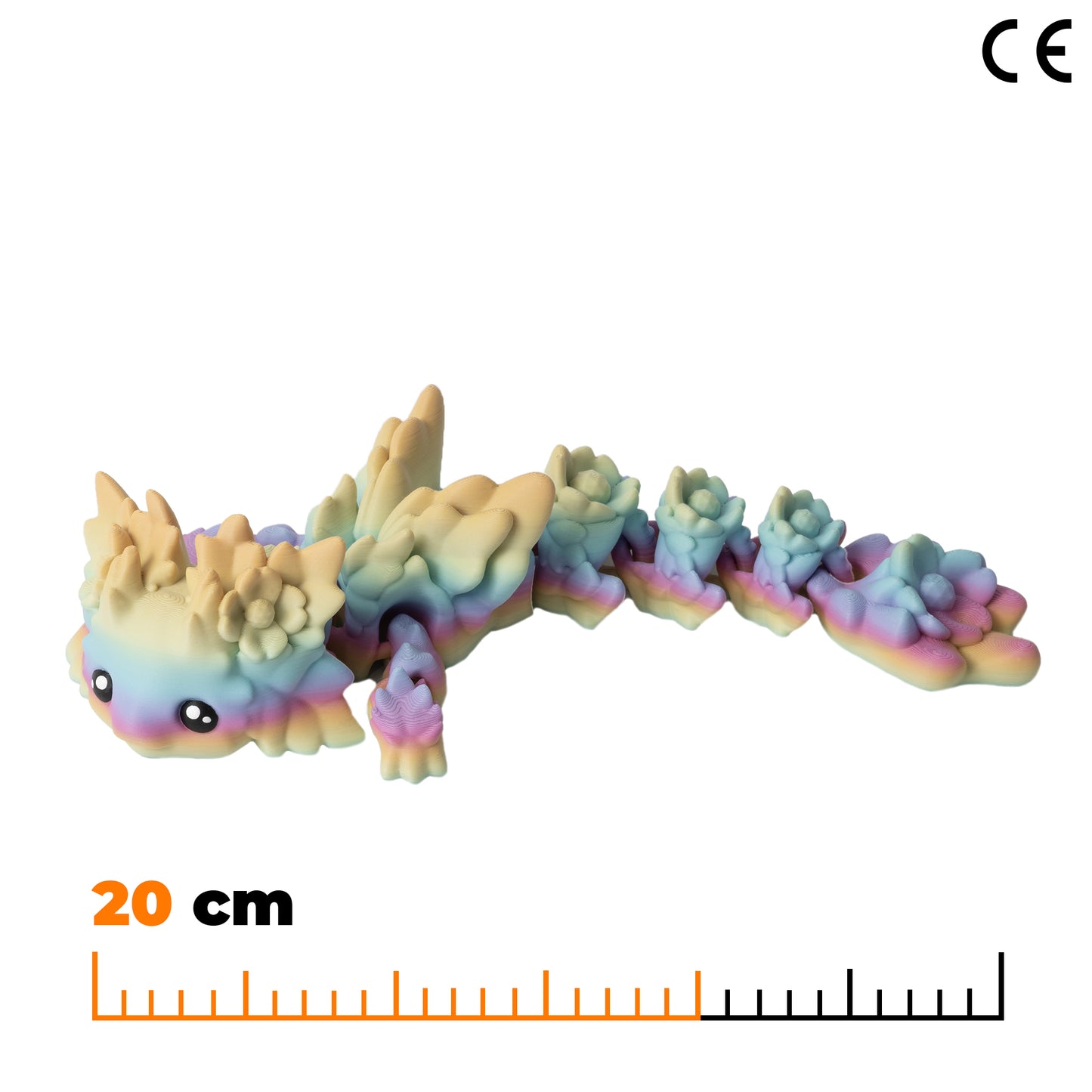 Kosha drak - Pastelová duhová