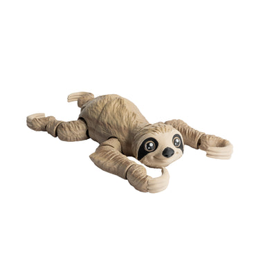 Bradipo – animaletto flexi stampato in 3D di colore marrone sfumato