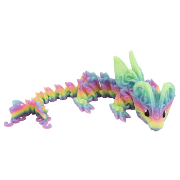 Butterfly Baby Dragon – 3D printed flexi dragon in glowing candy