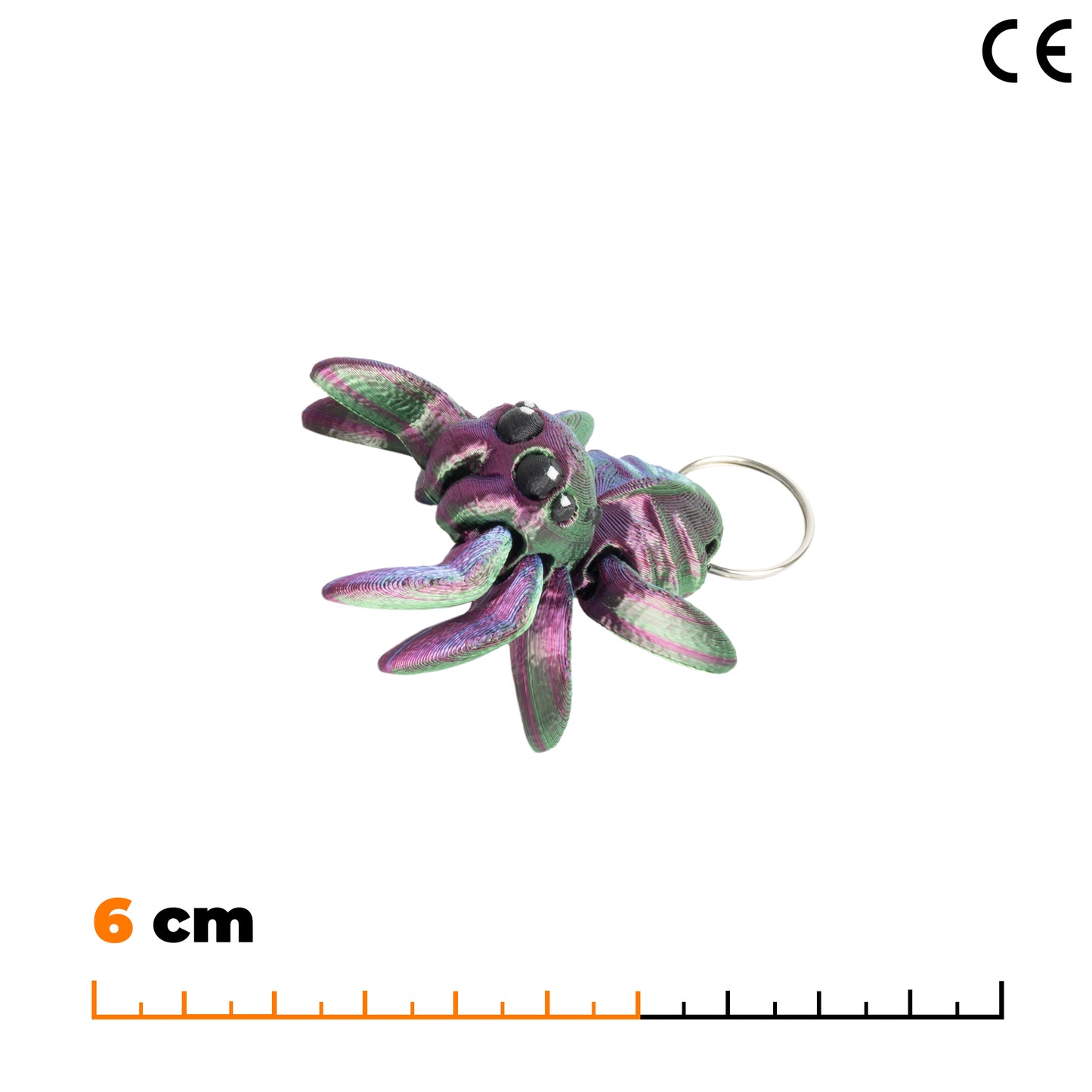 Přívěsek pavouka - Modro-zeleno-fialová