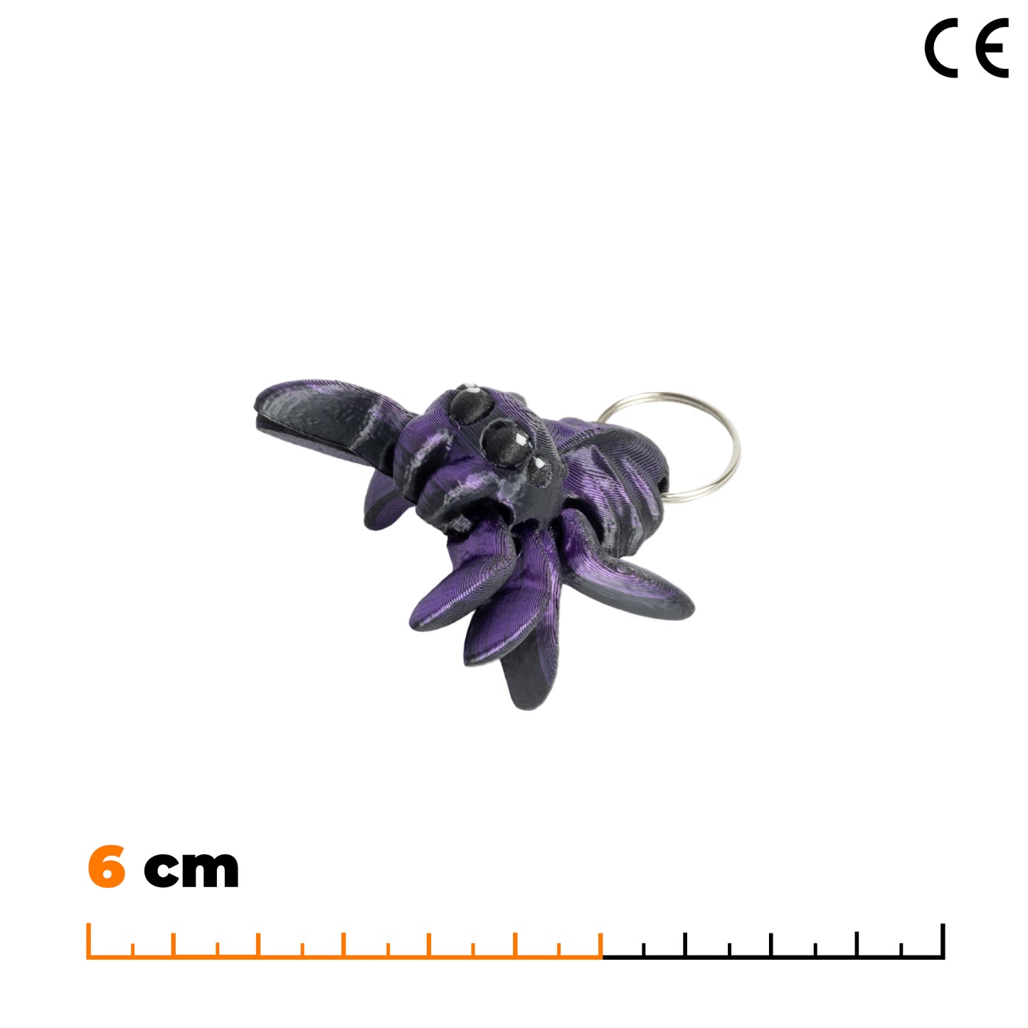 Přívěsek pavouka - Černo-fialová