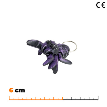 Přívěsek pavouka - Černo-fialová
