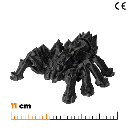 Fidget pavouk - Třpytivá černá