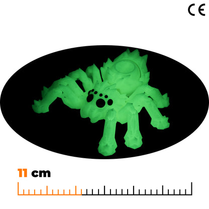 Fidget pavouk - Svítící zelená
