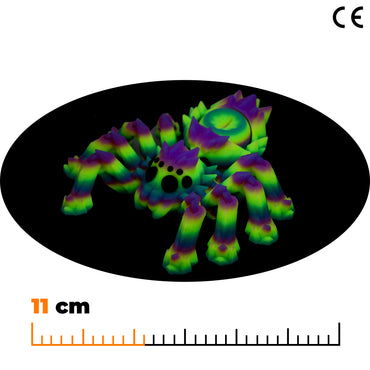 Fidget pavouk - Svítící duhová