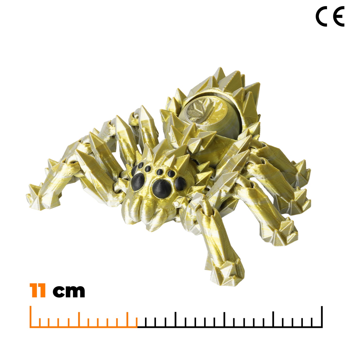 Fidget pavouk - Zlato-stříbrná