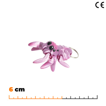 Přívěsek pavouka - Růžovo-fialová