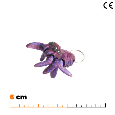Přívěsek pavouka - Třpytivá fialová