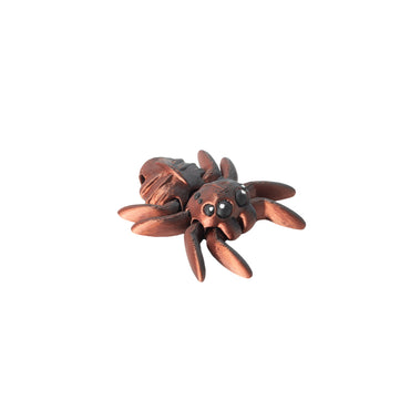 Porte-clés araignée – porte-clés flexi imprimé en 3D, coloris rouge-noir
