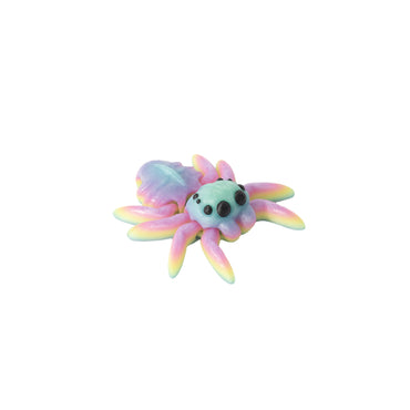Porte-clés araignée – porte-clés flexi imprimé en 3D, coloris arc-en-ciel lumineux