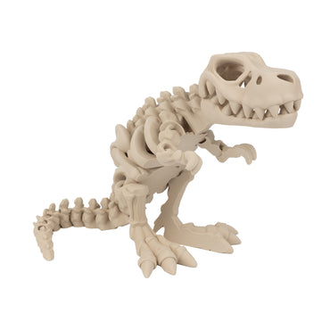 Scheletro di T-Rex – dinosauro flexi stampato in 3D, colore beige