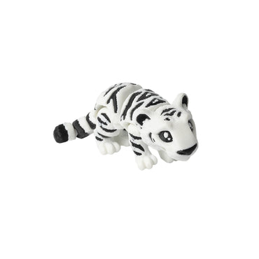 Tiger Keychain – 3D printed flexi keychain in white