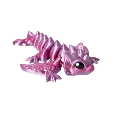 Viverna – drago flexi stampato in 3D, colore rosa-viola
