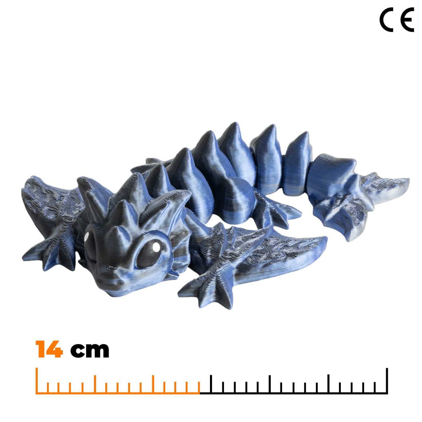 Wyverna - Černo-modro-stříbrná