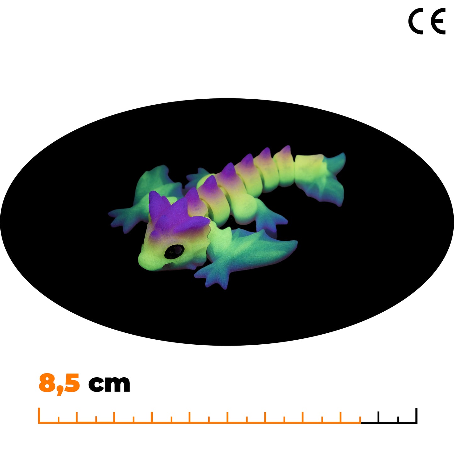 Přívěsek Wyverny - Svítící duhová