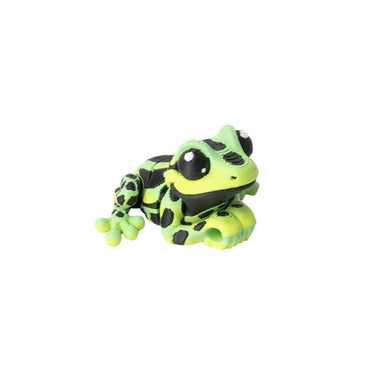Frog Keychain – 3D printed flexi keychain in gradient green