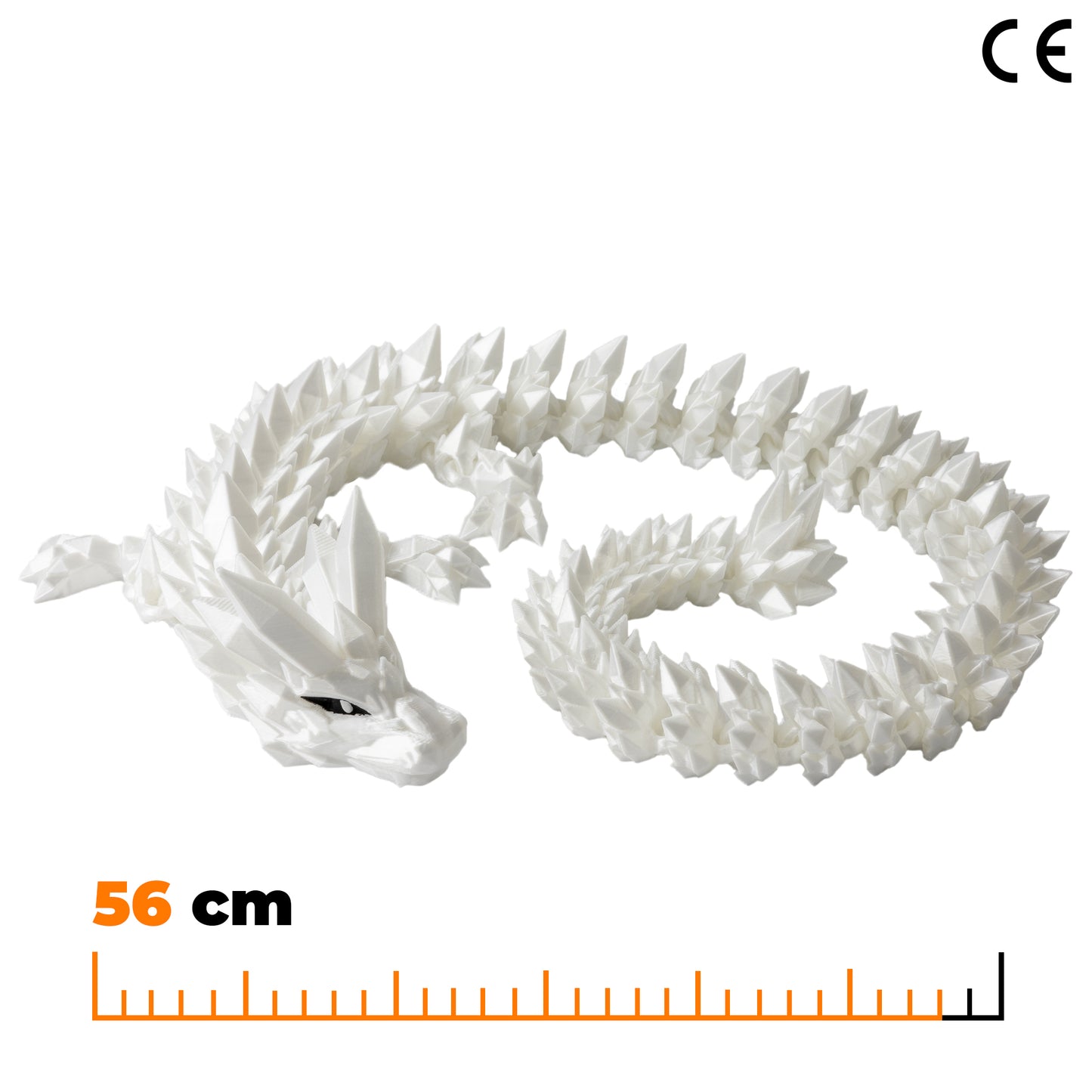 Krystalový dračí dospělák - Bílá