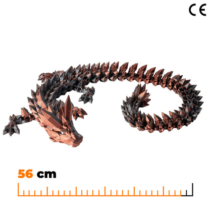 Krystalový dračí dospělák -  Červeno-černá