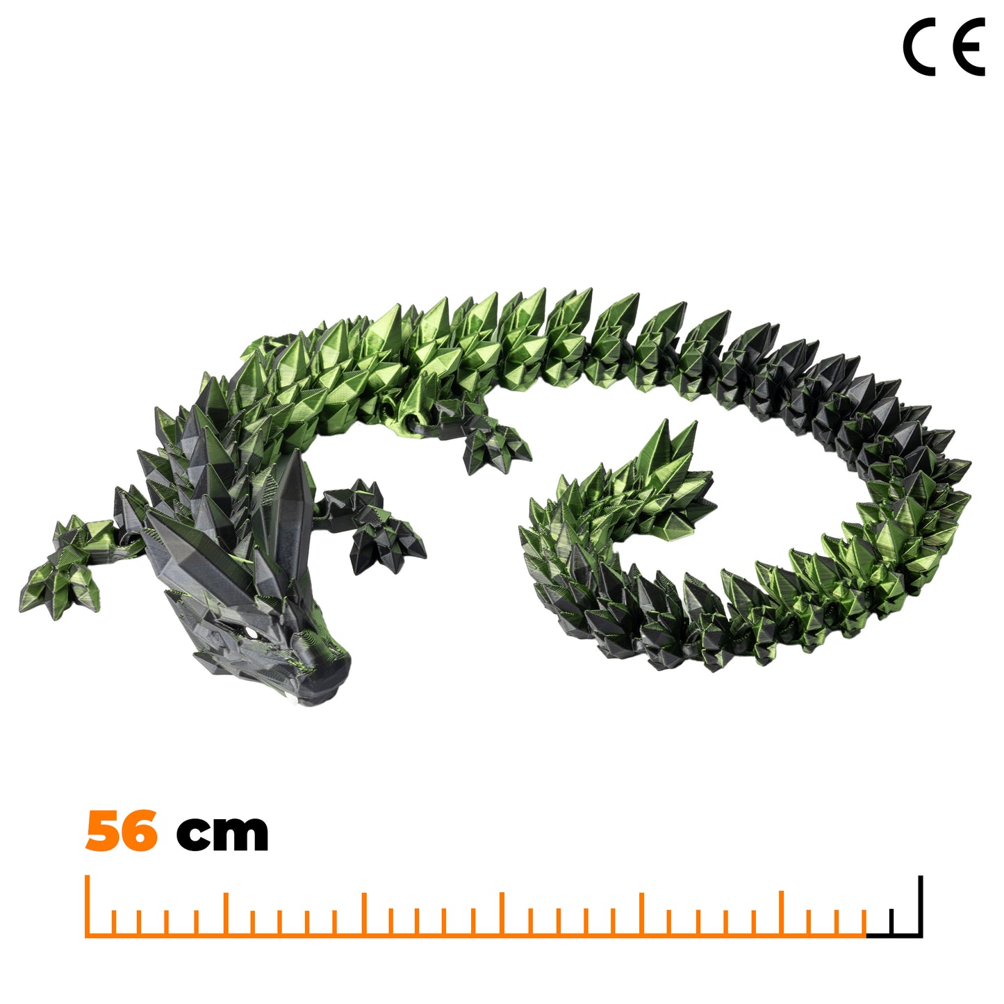 Adult Crystal Dragon - Black-Green