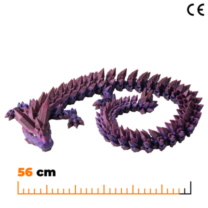 Adult Crystal Dragon - Glitter Purple