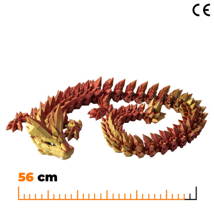 Adult Crystal Dragon - Red-Yellow