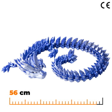 Krystalový dračí dospělák - Modro-bílá