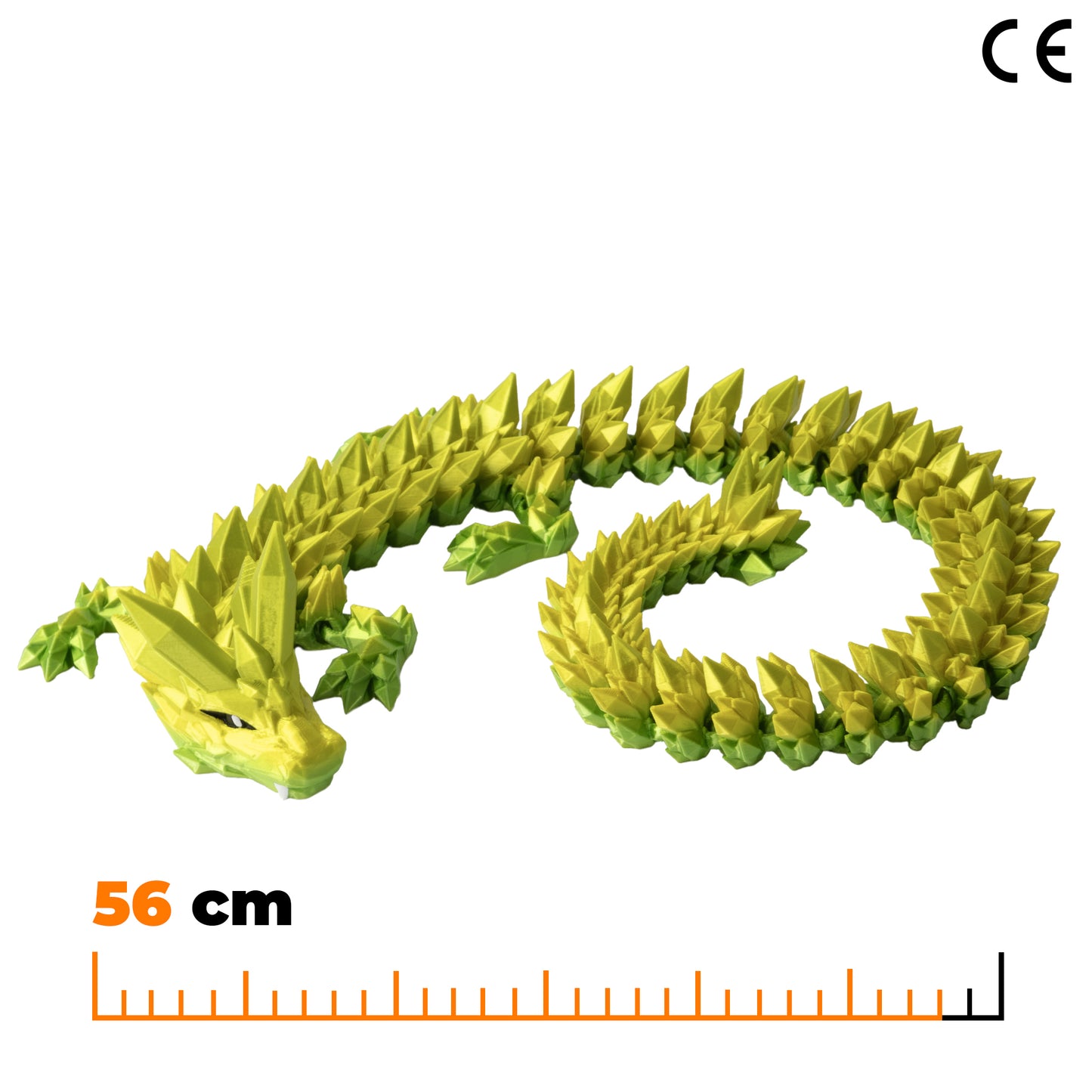 Adult Crystal Dragon - Green-Yellow