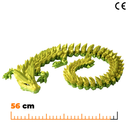 Adult Crystal Dragon - Green-Yellow